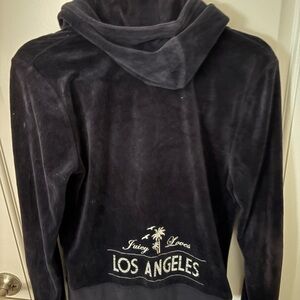 Juicy Couture Navy Velour Hoodie